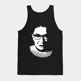 Ruth Bader Ginsburg Negative Space Portrait Tank Top